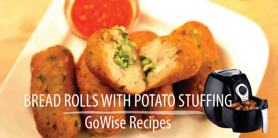 Recipes- Bread Rolls with Potato Stuffing using GoWise GW 22622