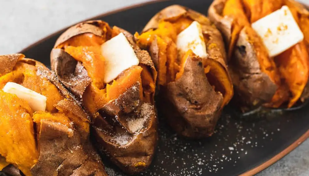 Restaurant Style Baked Sweet Potato Recipe With Cinnamon Sugar Butter