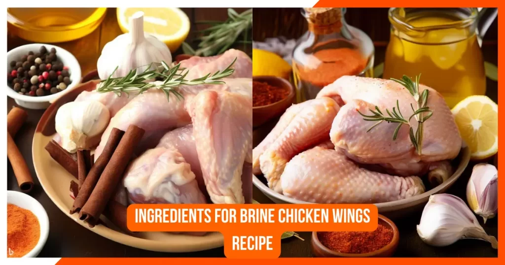 Ingredients for Brine Chicken Wings Recipe