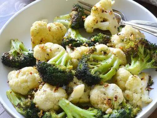 Air Fryer Broccoli and Cauliflower Sabzi