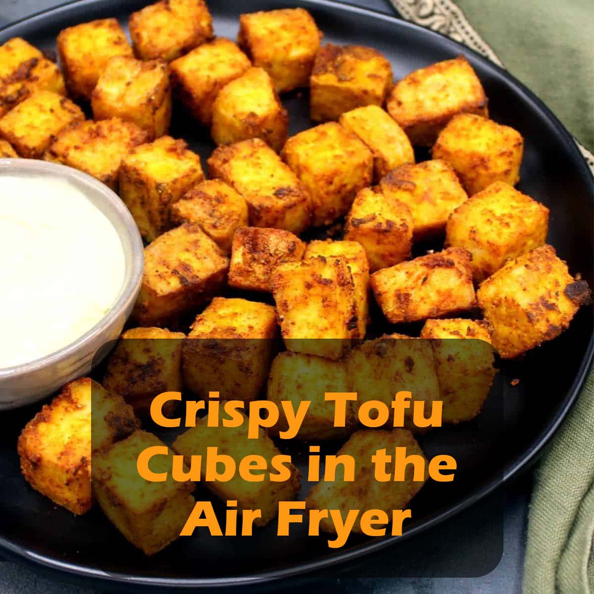 Crispy Tofu Cubes in the Air Fryer fryerly