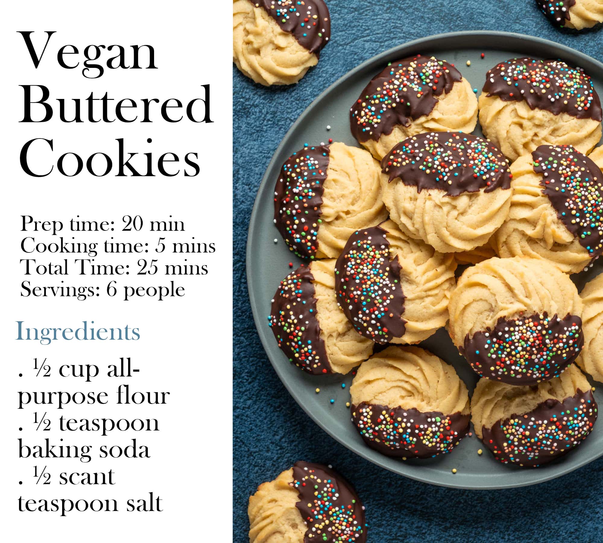  Vegan Buttered Cookies
