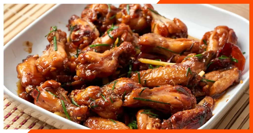 Air Fried Caramelized Chicken Wings Recipe