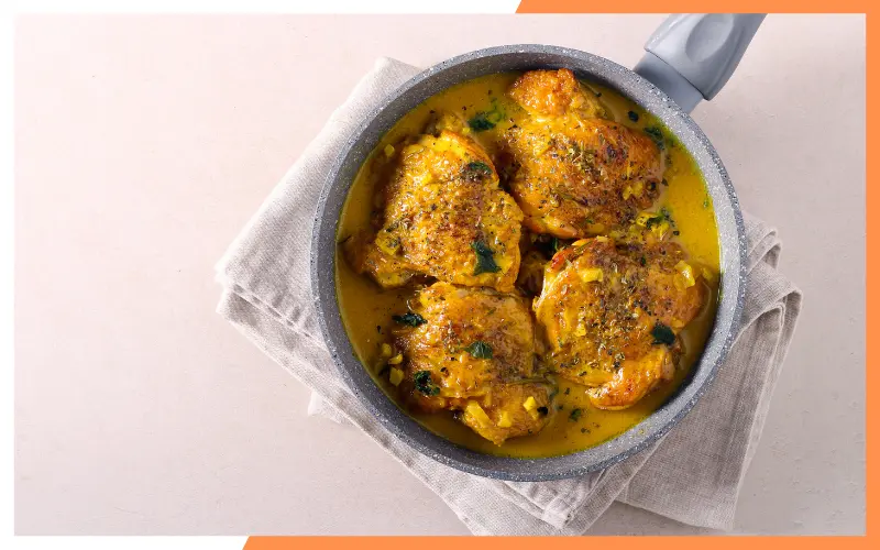 Curry Chicken Thigh oven baked instruction