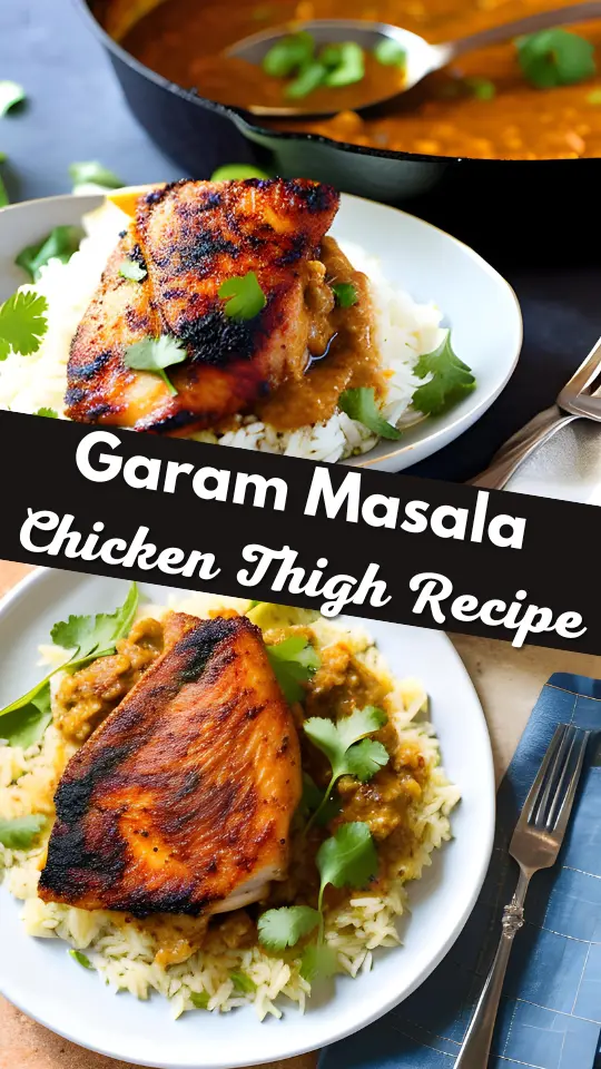 How To Cook Garam Masala Chicken Thigh pinterest share image