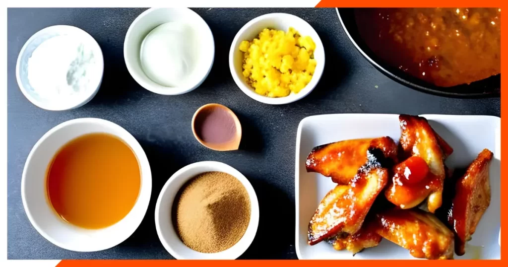 Ingredients of Oven Baked Caramelized Chicken Wings Recipe