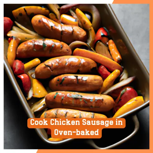Cook Chicken Sausage in Oven-baked
