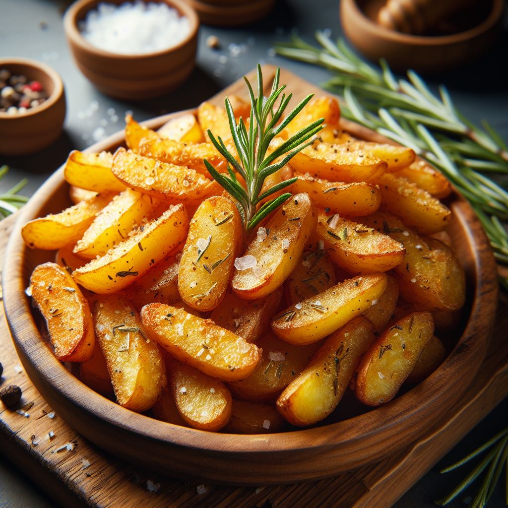 Air-fried potatoes are a great source of potassium