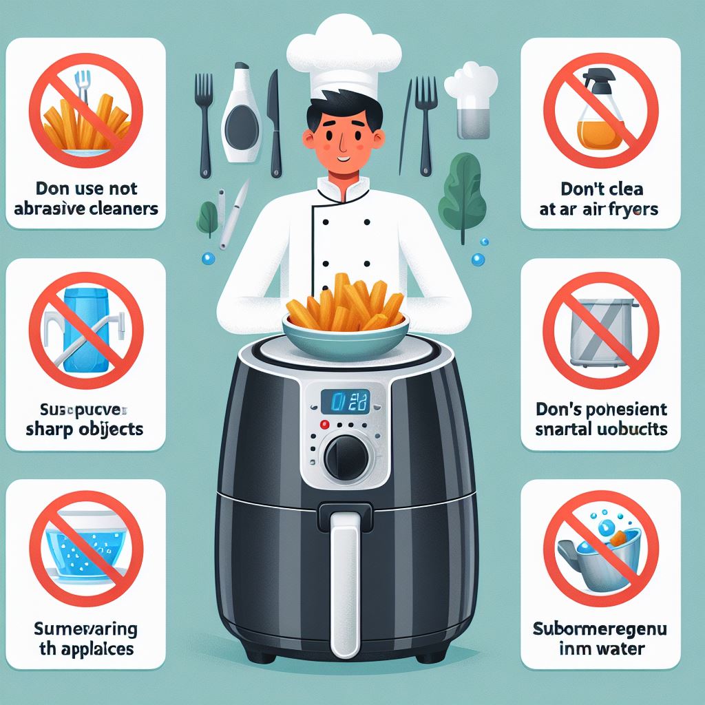 What Things Should I Avoid While Cleaning Air Fryer