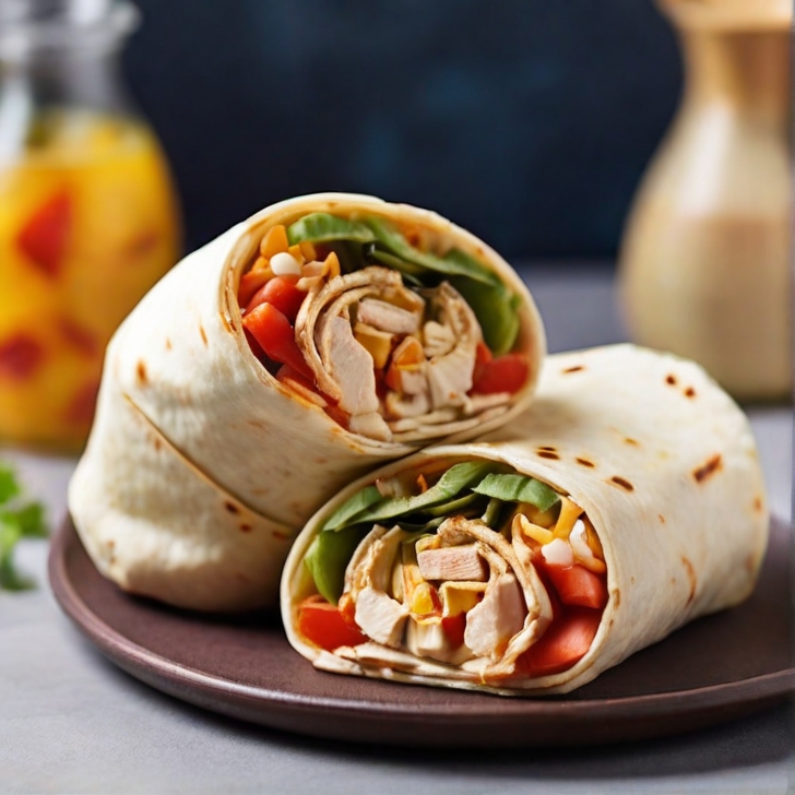 Oven Baked Chicken Wrap