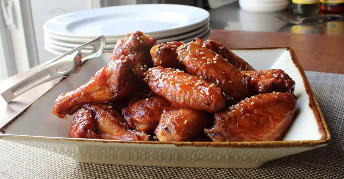 Air-Fryer-Sriracha-Honey-Chicken-Wings Honey Sriracha Chicken Wings